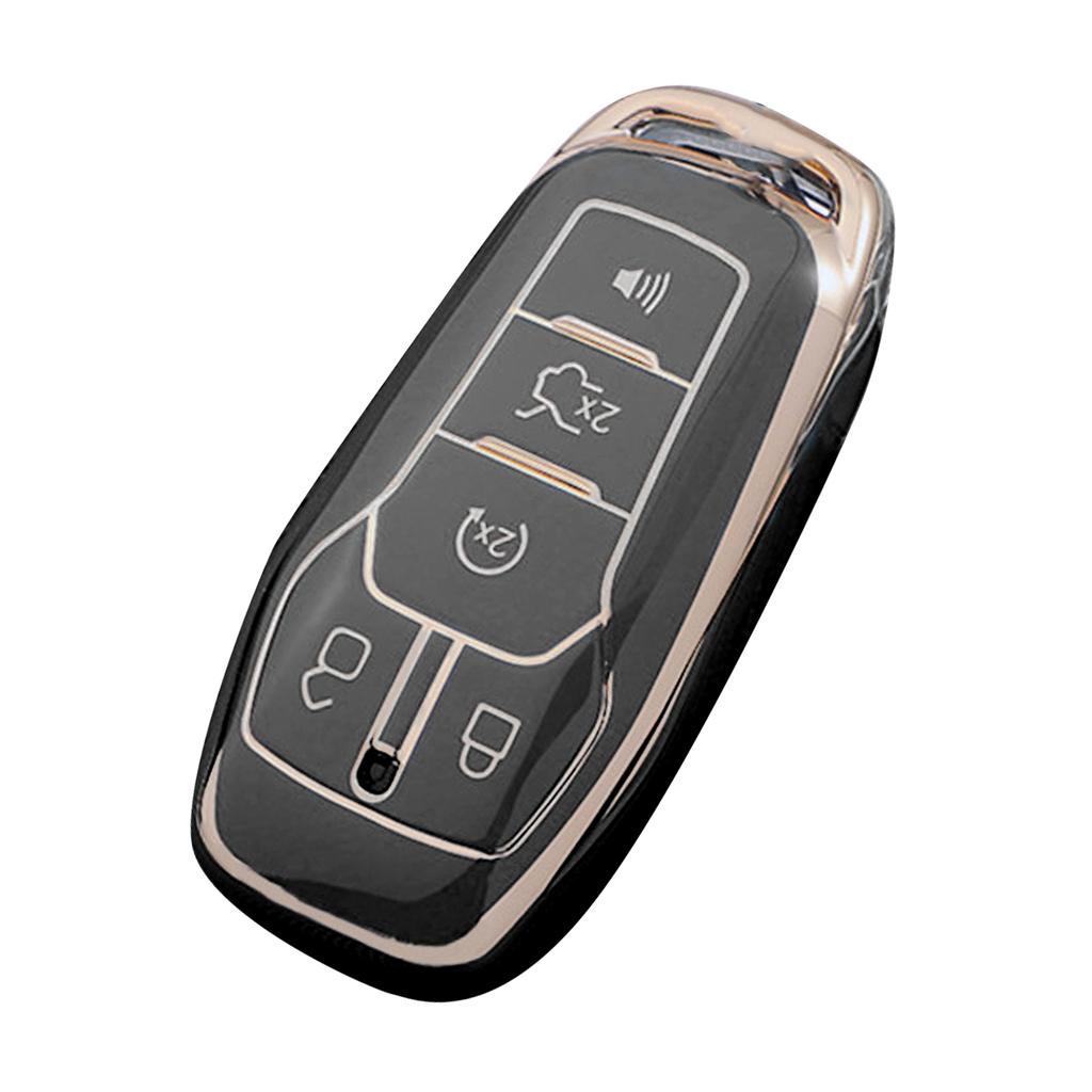 Мягкий чехол для ключей из ТПУ для Ford Fusion Mondeo Mustang F-150 Explorer Edge 2015 2016 2017 2018 автомобильные аксессуары