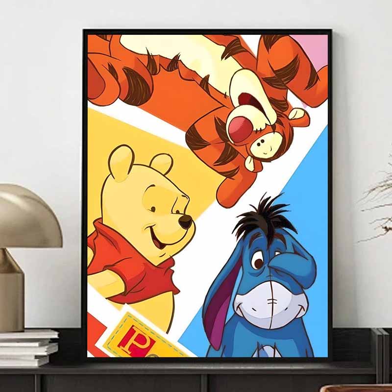 Disney Diamond Painting 5D DIY Winnie The Pooh and Friends Illustration Art Mosaic Embroidery Decoration Cross Stitch Gift