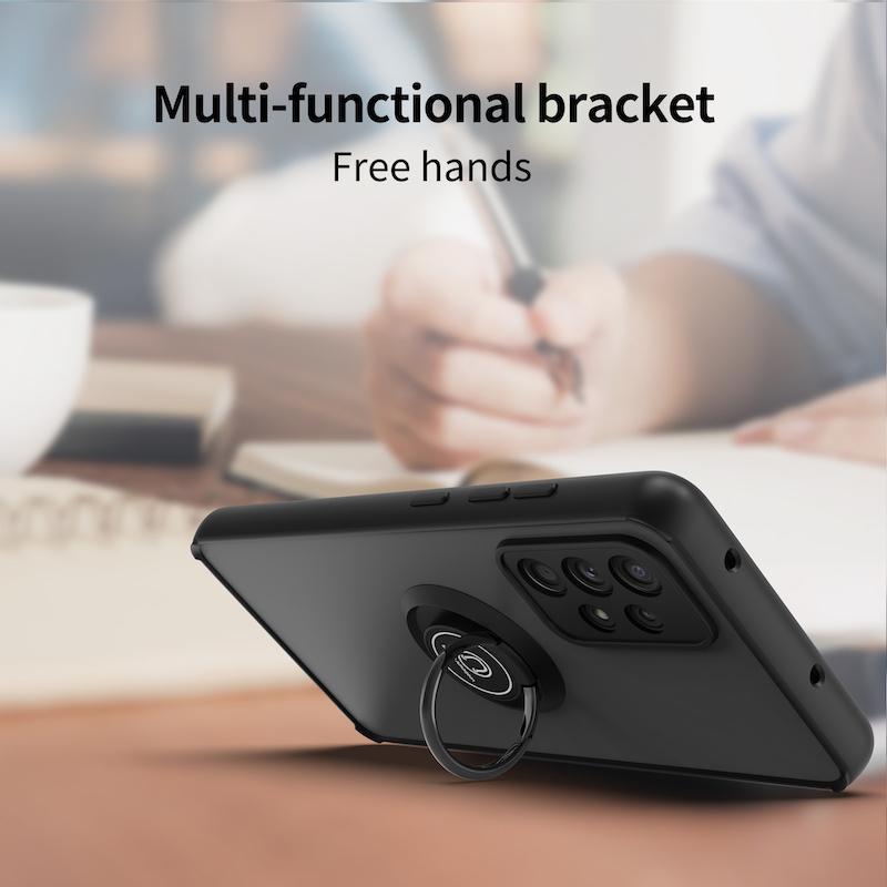 Противоударный бронированный матовый чехол для Samsung Galaxy A55 A54 A35 A15 A34 A25 A14 A53 A33 A52S S23 S22 S24 Ultra Plus Ring Magnet Cover