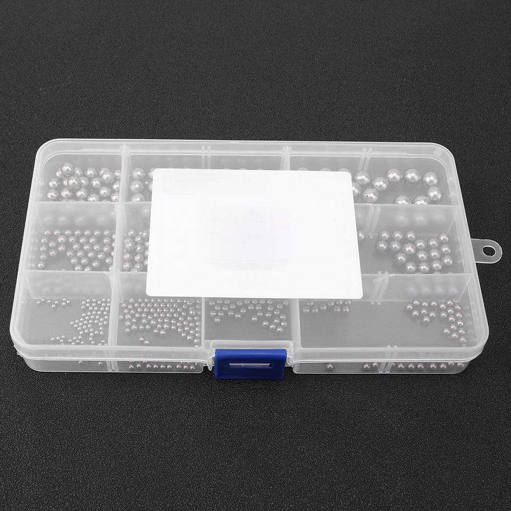 510Pcs M2-M8 Steel Bearing Ball Classification Kit Chromium Hardened Stable Wide Use