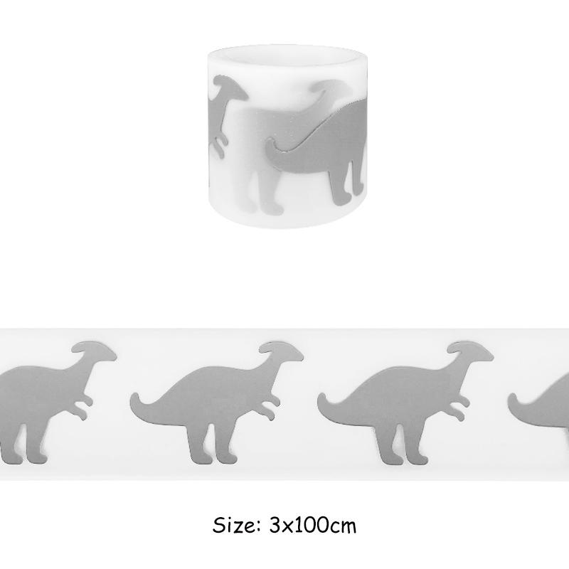 100x3cm Reflective Animals Iron-On Transfers Beast Fish Rabbit Wolf High Visibility Iron On Patch DIY Fashion New Heat Transfer Garment Accessory