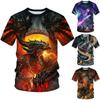 Summer New Cool 3D Dragon Printed Fashion Men's Round Neck Short Sleeve T Shirt Funny Kids T Shirt Size100-6XL Oversized
