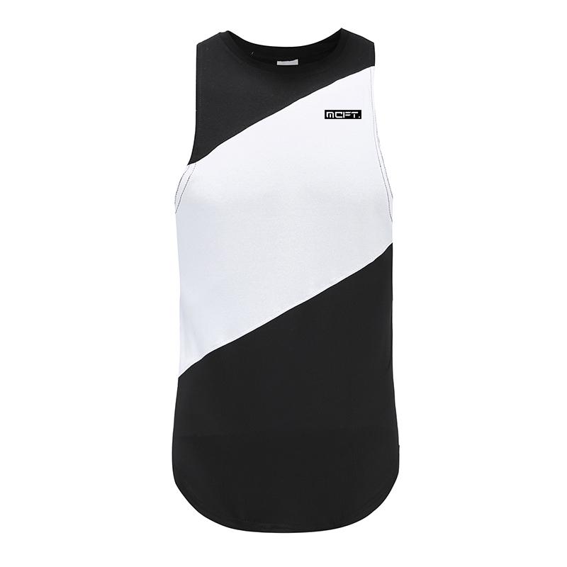 Muscleguys Printed Cotton Gym Clothing Men Fitness Singlets Bodybuilding Stringers Tank Top Men Workout Vests Sportswear Sleeveless T-Shirt