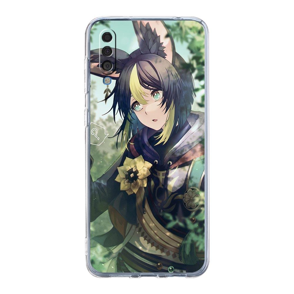 Чехол для игры Genshin Impact Tighnari для Samsung Galaxy A14 A50 A70 A30 A40 A20E A10S A20S A02S A04S A12 A22 A32 A34 A42 A52 5G A54