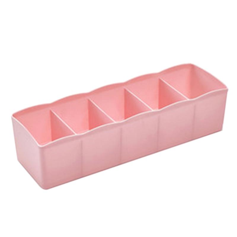 Многоцелевой ящик для хранения нижнего белья с 5 сетками, пластиковый ящик для хранения носков, штабелируемый ящик, отделочная коробка для гардероба