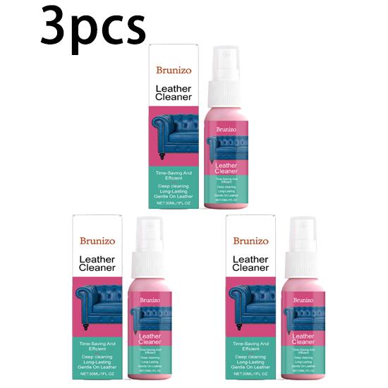 Brunizo lanolin leather cleaner decontamination refurbishment nourishing care sofa car seat leather universal 30ml