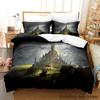 Cool Fantasy City Bedding Set Single Twin Full Queen King Size Bed Set Aldult Kid Bedroom Duvetcover Sets Anime Bed letti