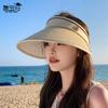 Новый летний козырек, детская модная универсальная солнцезащитная шляпа, для активного отдыха, велоспорта, с большими полями, подчеркивающая лицо, маленькая шляпа с открытым верхом