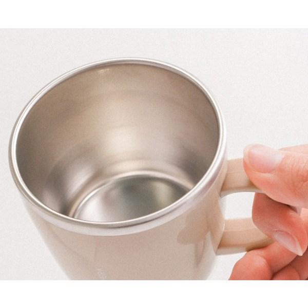 Чашки Mother K из нержавеющей стали (2 типа) + крышки (2 типа) комплект, бежевый, фиолетовый, 1 комплект