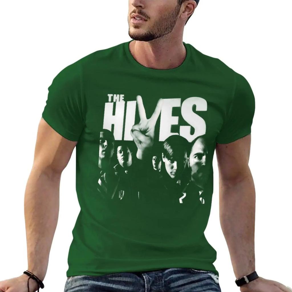 Band The Hives Vintage Tshirt Oversized Boys Whites Shirts Graphic Tee Plus Size Unisex Clothing