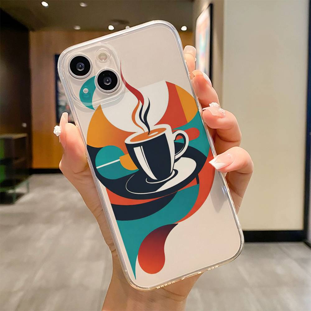 Geometric Bauhaus Phone Case For iPhone 17 16e 16 15 14 13 12 11mini Pro Max X XR XSMAX 8 7 Air Plus Soft Cover