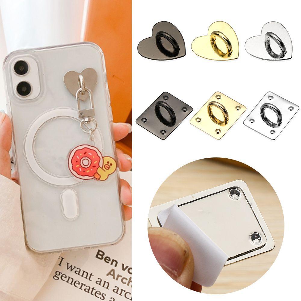 Phone Accessories Heart Shape Buckle Metal Buckle DIY Pendant Phone Hooks Mobile Phone Holders