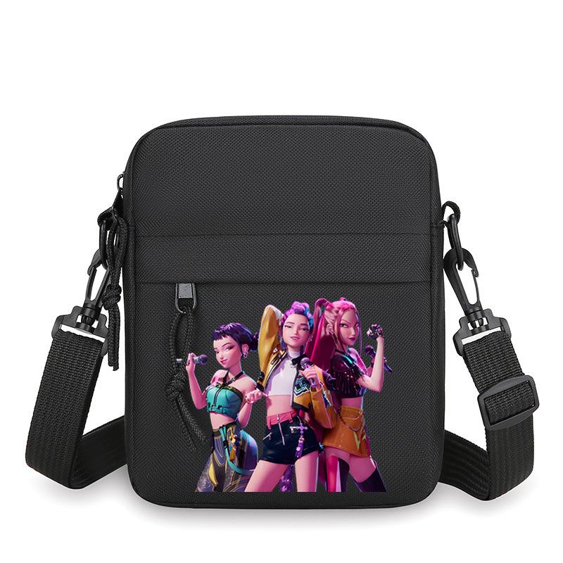 Animation Cartoon Peripheral Simple Multi-Function Portable Mini Square Bag Men'S Casual Shoulder Messenger Bag
