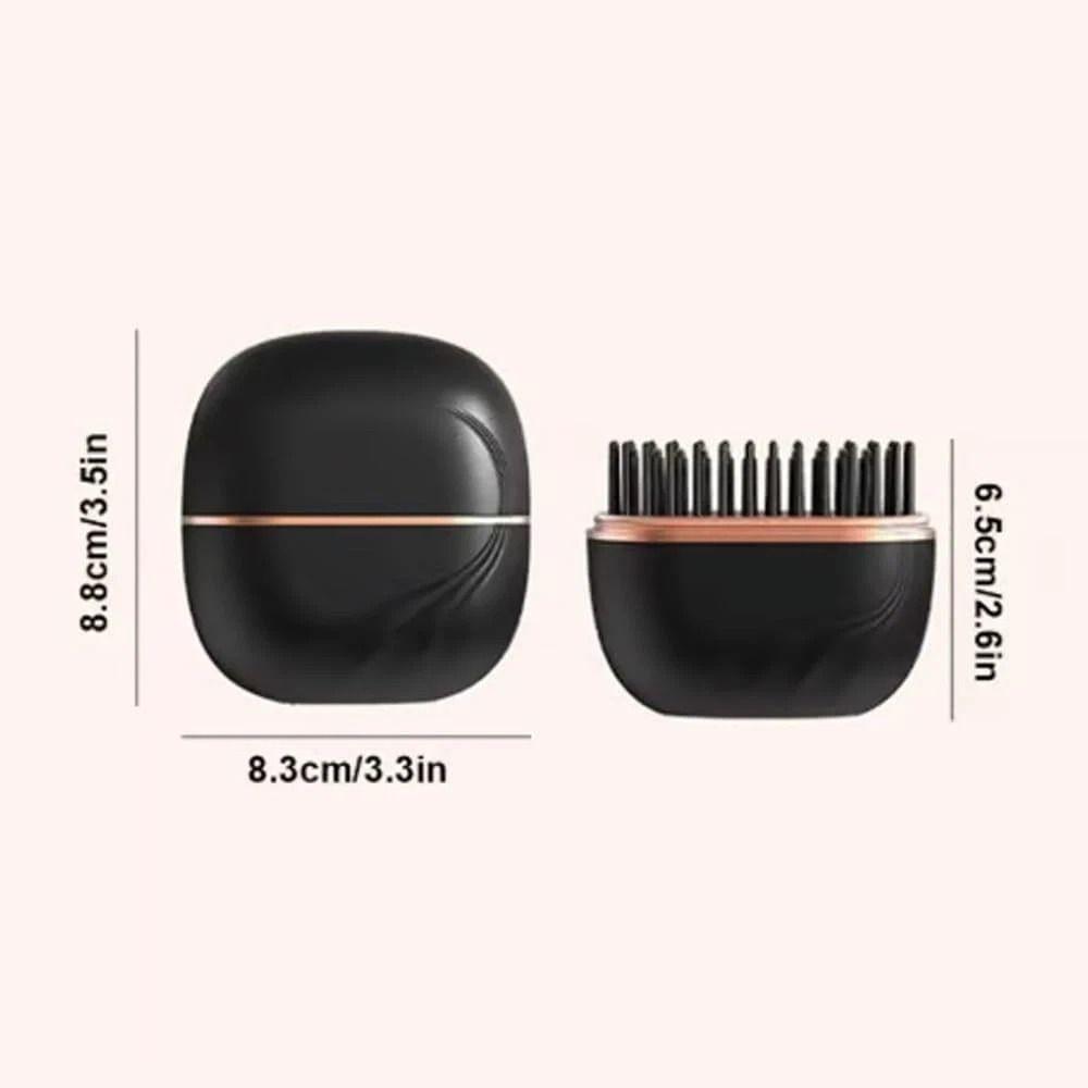 Portable Electric Heating Hair Straightener Brush Rechargeable Hot Comb