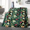 1Pc Christmas Festive Blanket Soft Throw Blanket For Home Bedroom Bed Sofa Travel Office Solid Christmas Blanket