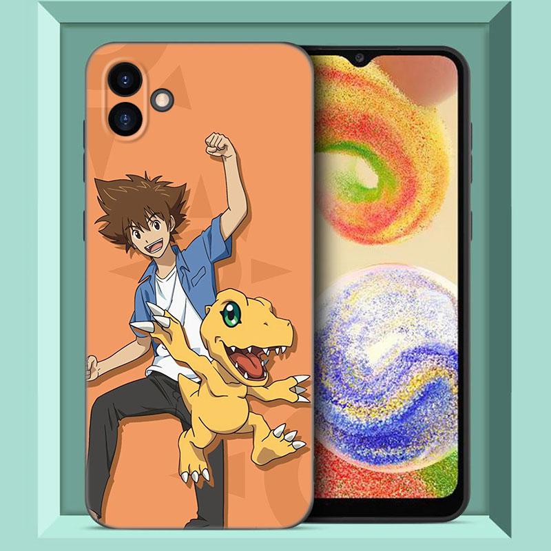 Цифровой монстр Digimon черный силиконовый чехол для телефона Samsung Galaxy A01 A03 Core A04 E A02 A05 A10 A20 A21 A30 A50 S A6 A8 + A7