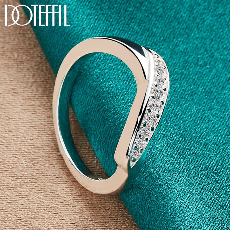 Кольцо из стерлингового серебра 925 пробы с витым цирконом класса ААА, модные свадебные украшения