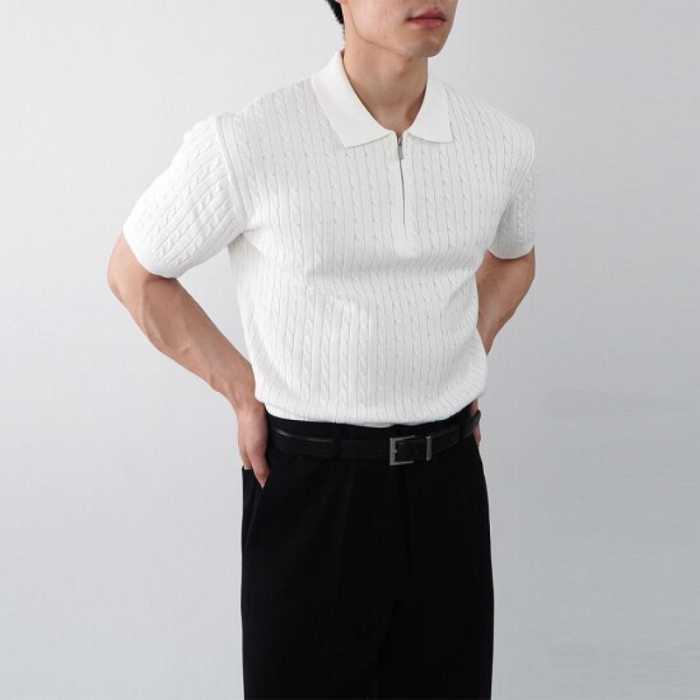 Onl Men S Collar Short Sleeve muScle Fit Knit