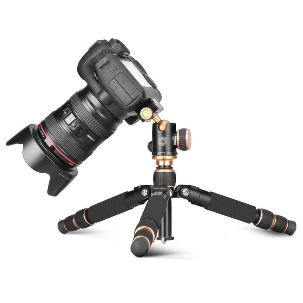 QZSD Q166 21-55 см Регулируемая высота CNC Алюминиевый сплав Мини Настольный штатив со сферической головкой