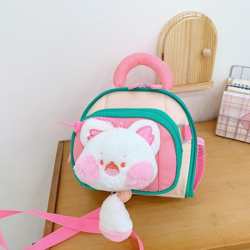 Backpack Baby Kindergarten Cute Three Dimensional Plush Toy Boys Backpack Girls