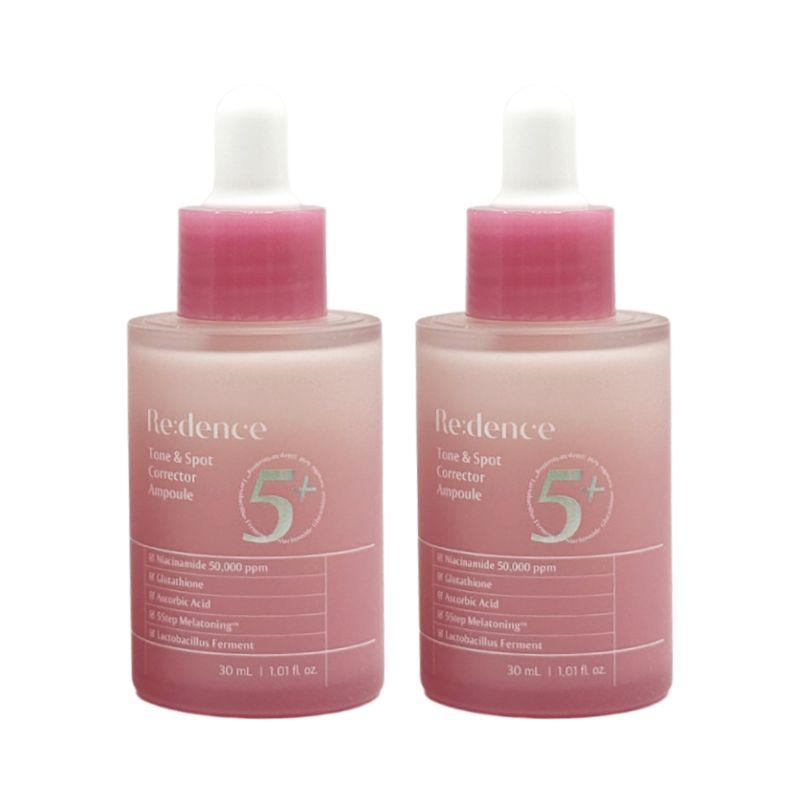 REDENCE Tone & Spot Corrector Ampoule Set 30ml + 30ml | Brightening & Hydrating Facial Serum with Niacinamide & PDRN