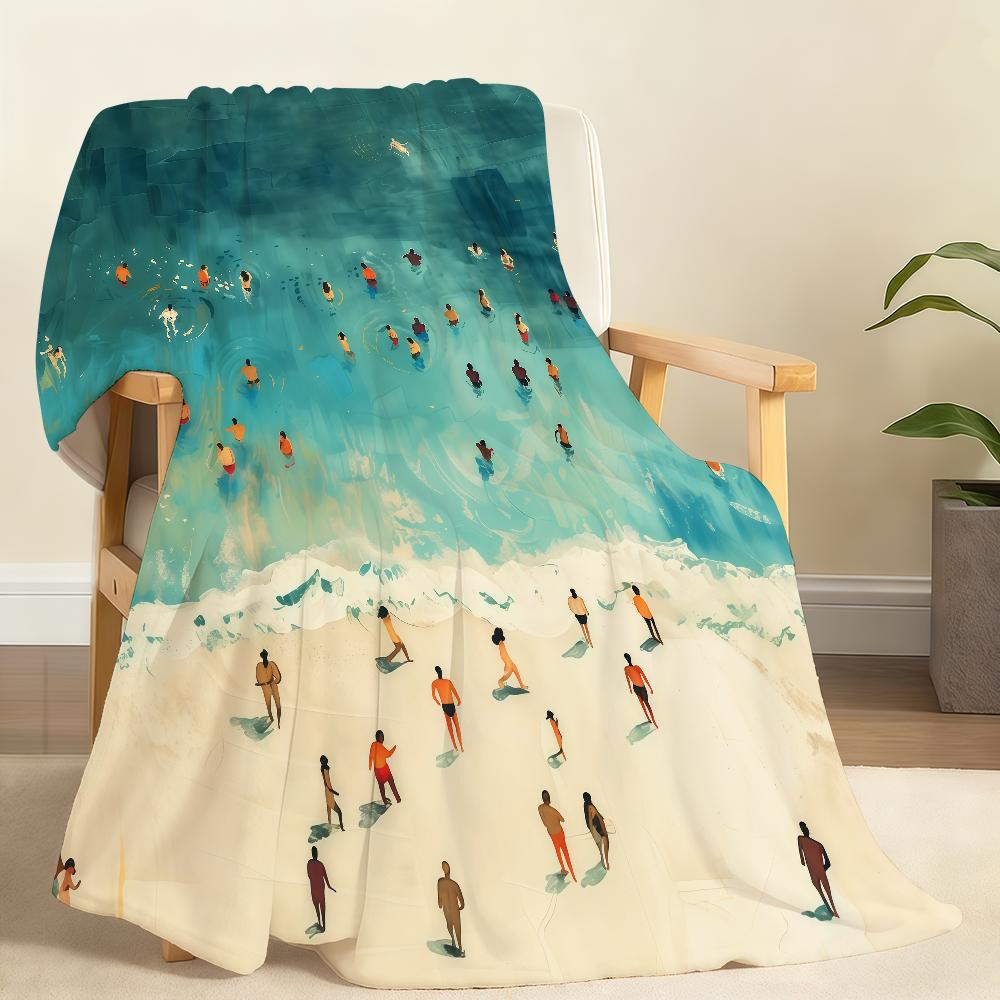 SSummer Villain SSwimming Blanket For Soft Throw Blanket for Picnic Bed Sofa Home Bedroom Cozy Warm Comfortable