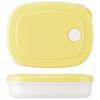Skater Rice Container, 200ml, Thin, Powder Pastel Yellow, SLG1, for Freezing and Preparing Rice