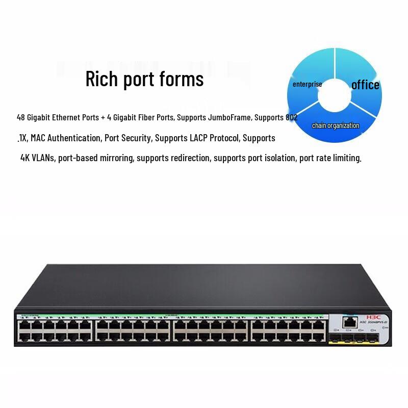 H3C S5120V3-52P-LI 48-Port Gigabit Managed Enterprise Switch