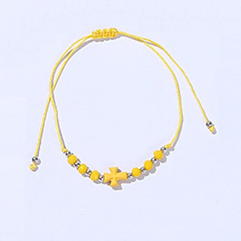 Браслеты из смолы с перекрестной веревкой для женщин, женские красочные браслеты на веревке, подарки, очаровательные летние праздничные украшения