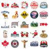 50 Canada Stickers: Travel, Outdoor Scenery & Famous Landmarks - Waterproof & Decorative