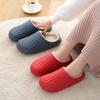 Fashion EVA Waterproof Indoor Slippers Women Men Winter Platform Shoes Warm Plush Kitchen Working Slippers Female Male Home Floor Slides