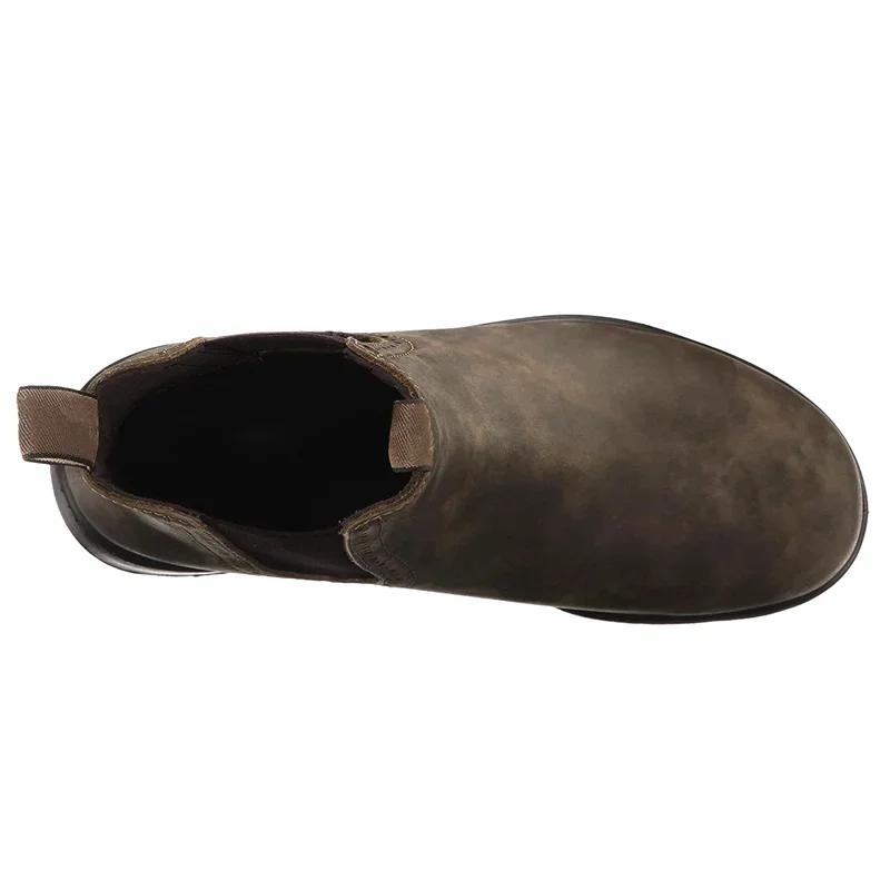 Ботинки челси бренда Whoholl, женские, ручной работы, деловые, черные, красные, без застежек, ковбойские сапоги из искусственной кожи, женские сапоги Sapato Masculino 2024