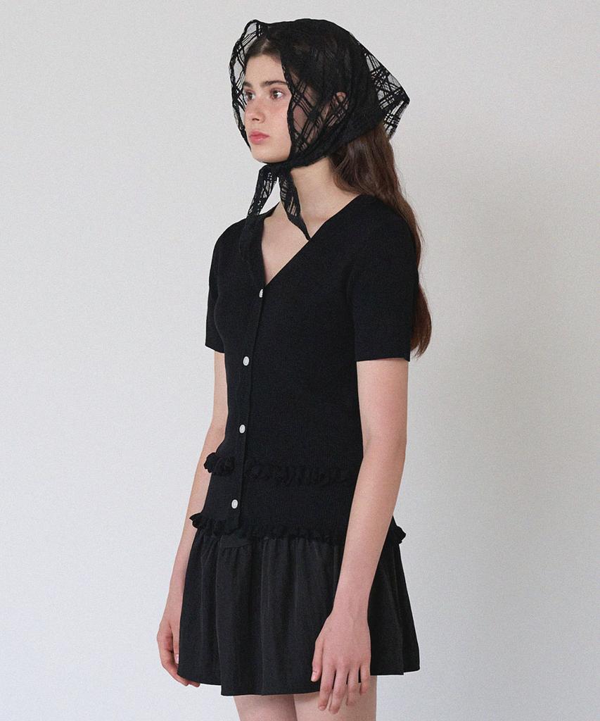 MICANE Vera Frill V-Neck Knit