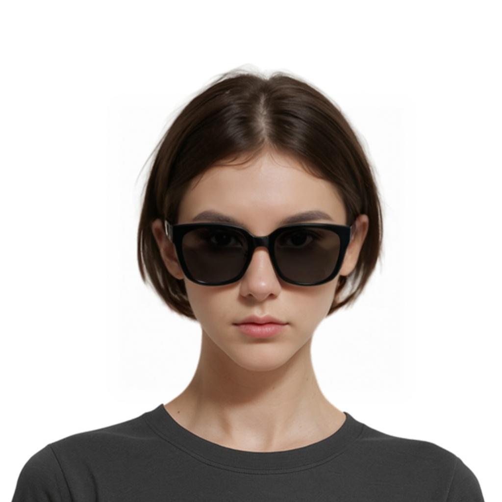 Celine Triomphe 05 Square Sunglasses Women sunglasses Black 4S222CPLS-38NO