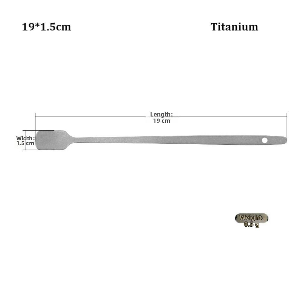 Titanium/ Stainless Steel Coffee Tea Stirring Spoon  Outdoor Kitchen Supplies