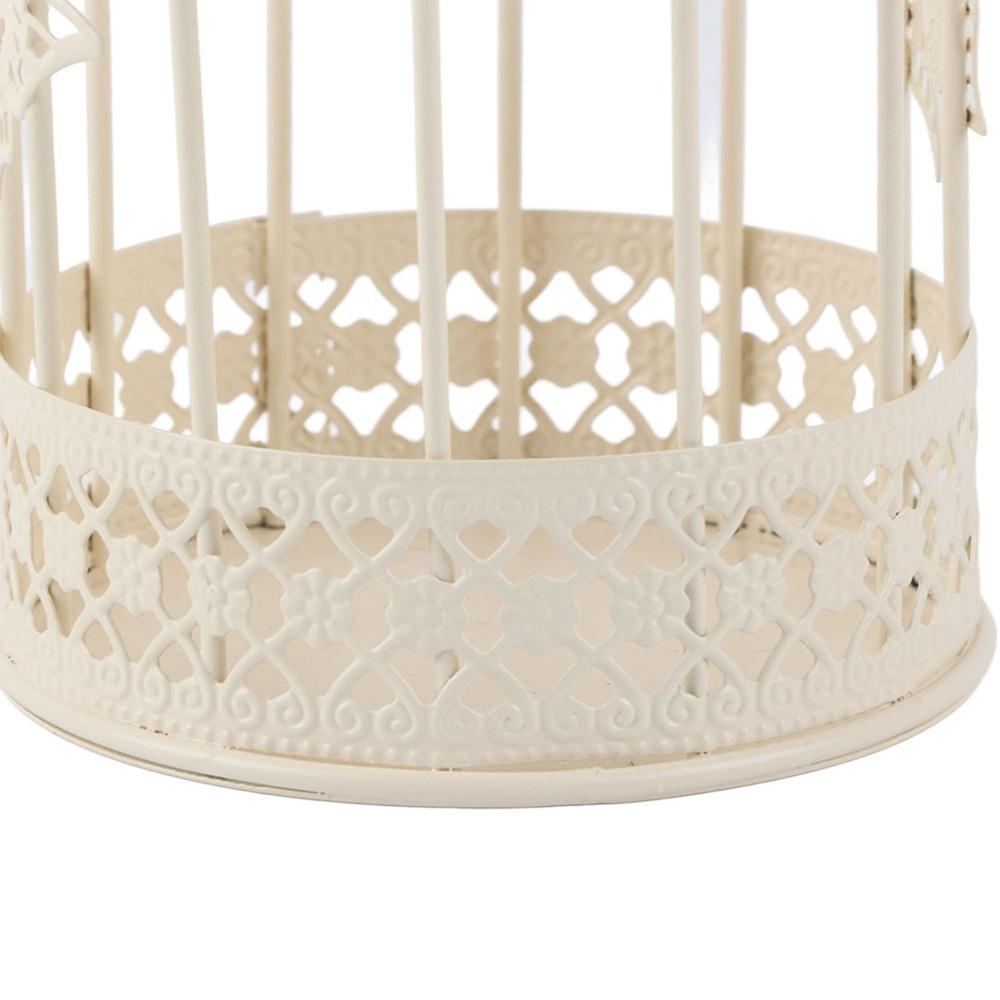 Iron Hollow Birdcage Candle Holder Birdcage Café Bar Desktop Candle Stand  Café Interior