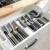 Cutlery Storage Box Classification Organization Large Capacity Multi Compartments Tableware Tray Fork Chopsticks Spoon Drawer Tableware Organizer
