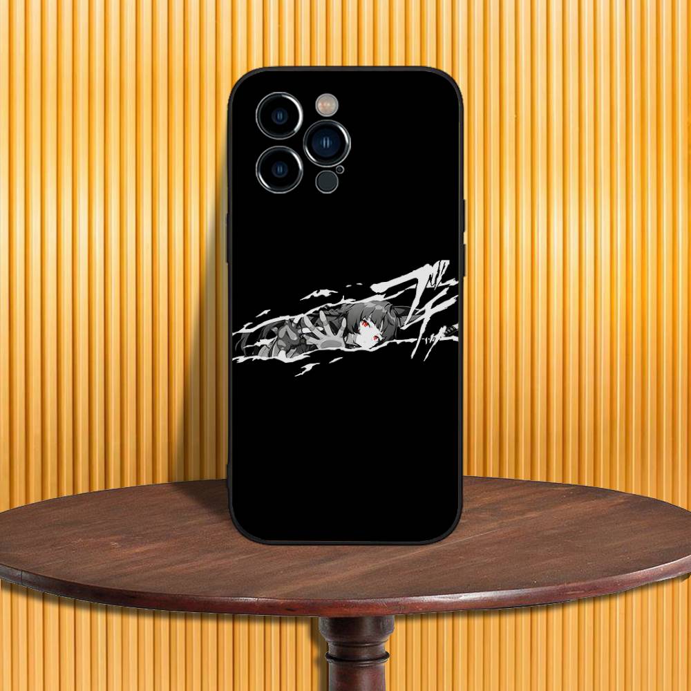Чехол для телефона Miyabi Hoshimi ZZZ Для iPhone 17,16,15,14,13,12,11,Pro,Max,Plus,X,XS,SE4,E,Mini,Мягкий черный чехол