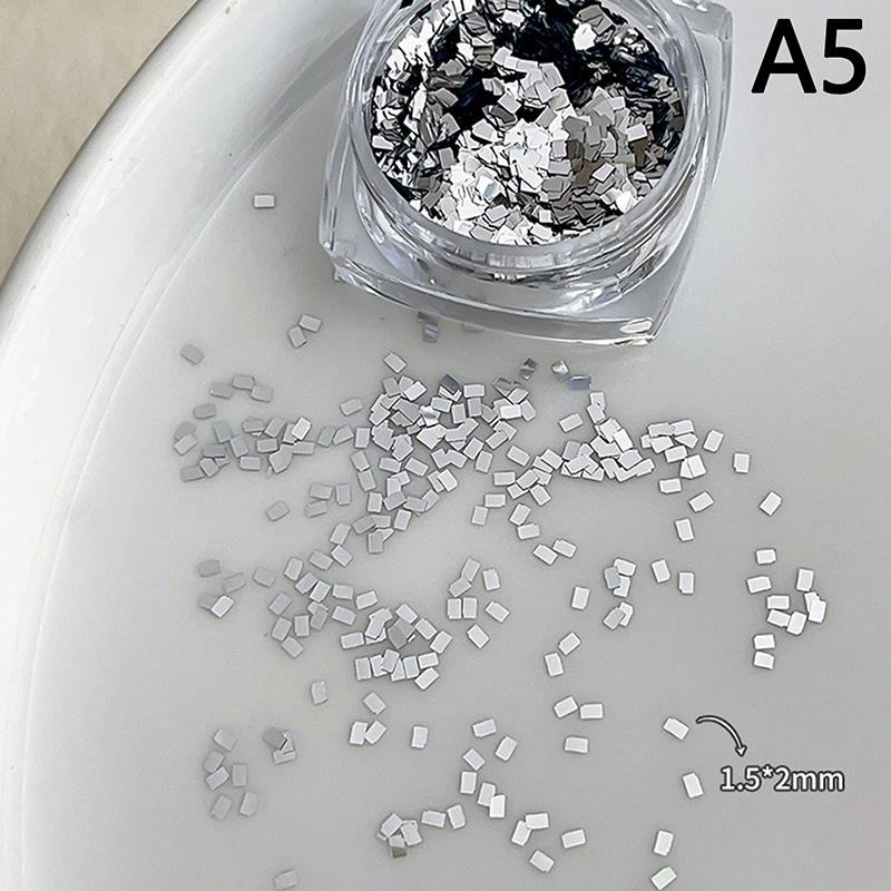 Holographic Laser Star Love Sequins Nail Glitter Gold Silver Sequin Mix Size Paillette Diy Design Nail Art Decorations Tool