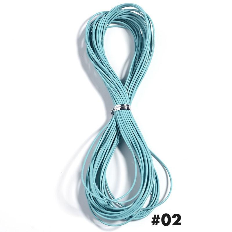 10 ярдов 1,5 мм круглый кожаный шнур из коровьей кожи Материал для изготовления ювелирных изделий Ручной работы Браслетов Для изготовления ювелирных изделий Фурнитура Шнуры для рукоделия