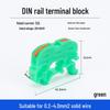 Rail-Mounted Quick Wiring Terminal Block PCT-211: 1 In, 1 Out Wire Connector, UK2.5