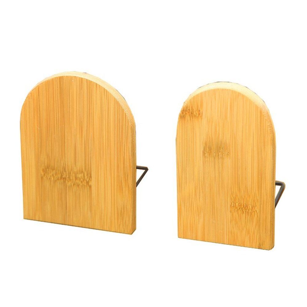 Office Supplies Student Stationary Desktop Organizer Book Holder Wood Bookend Bookshelf Book Stand