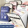 13 Pockets Expanding File Bag Classified Test Paper Storage Bag Fashion Portfolio  Students