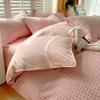 Plaid Striped Bed Sheet Quilt Cover Twill Thickened Quilt Cover Bedding Quilt Cover Three-piece Bed Sheet Set