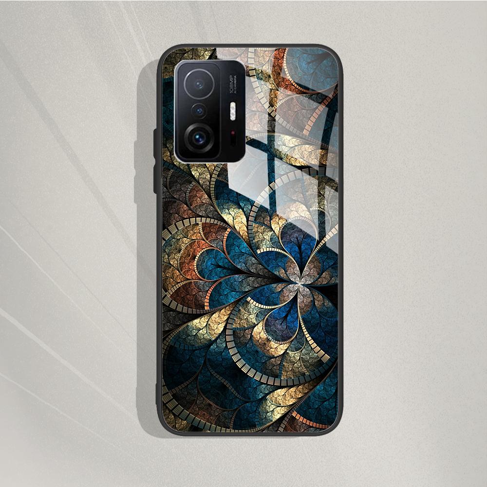 Для Xiaomi 11T Pro 11T Чехол Модный Чехол из Закаленного Стекла Задняя Крышка Fundas Для Xiaomi 11T Pro 11T Чехлы для Телефона 11T Pro 11 T capa