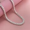 European and American Jewelry Plated 925 Silver 50CM4MM Square Box Venice Necklace