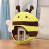 Прекрасная Экспрессия Короткий Тип Желтая Шляпа для Шоу Забавная 3D Шапка Пчелы Животное Плюшевый Головной Убор Костюмные Аксессуары