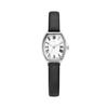 ROMANSON Renata Полукруглые R Черный Кожаный Часы RWRLLL1B2700WHWH0