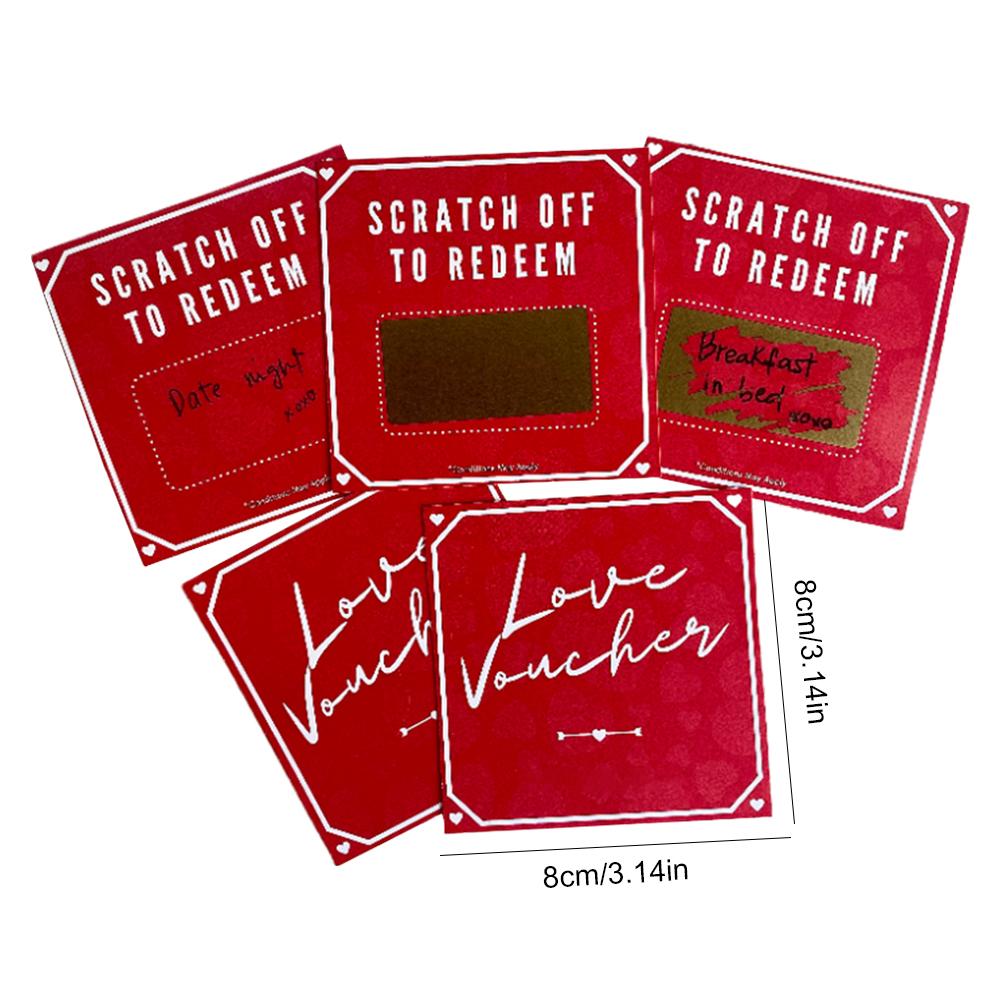 5 шт. Подарочный сертификат на день рождения, подарочные купоны на романтическую годовщину, мотивирующие подарочные карты для парня или девушки
