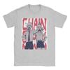 Chainsaw Man Anime T-Shirt Men Women Power Higashiyama Kobeni Cotton Tee Shirt Round Neck Short Sleeve T Shirt Printed Clothing